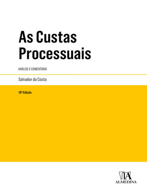 cover image of As Custas Processuais--Análise e Comentário--10ª Edição